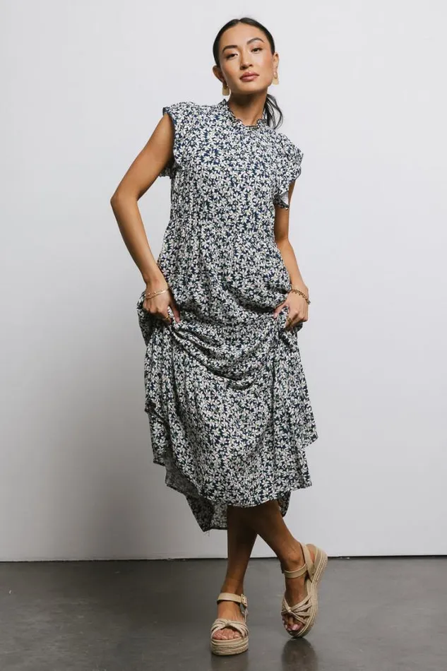 Bohme Dresses Sabyn Floral Dress In Navy Navy 8211 Women Bohme Dresses Sabyn Floral Dress In Navy Navy 8211 Women