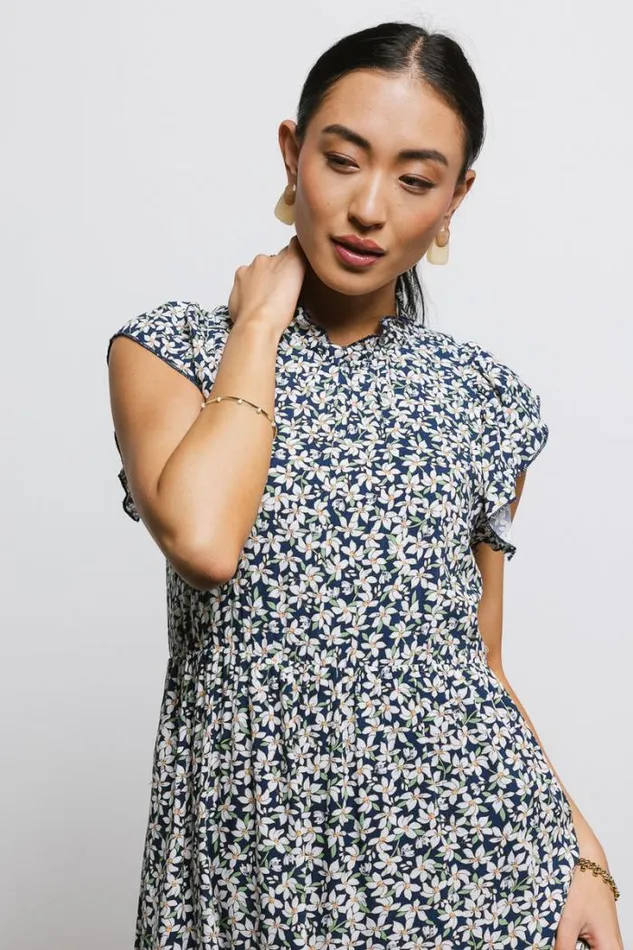 Bohme Dresses Sabyn Floral Dress In Navy Navy 8211 Women Bohme Dresses Sabyn Floral Dress In Navy Navy 8211 Women