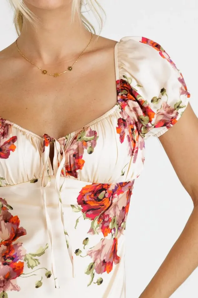Bohme Dresses Smell The Roses Maxi Dress Cream 8211 Women Bohme Dresses Smell The Roses Maxi Dress Cream 8211 Women