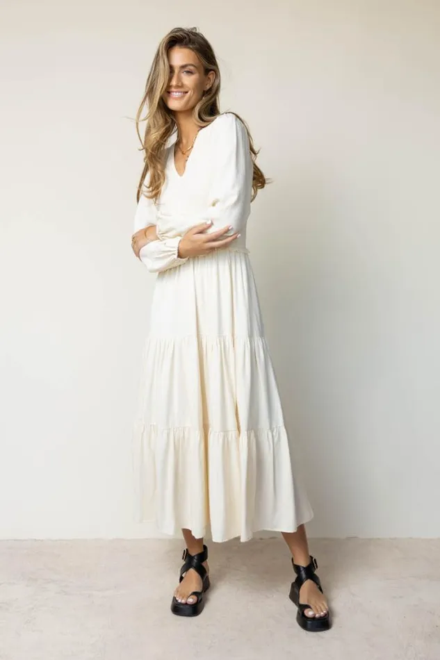 Bohme Dresses Smocked Tiered Midi Dress In Ivory 8211 FINAL SALE Ivory 8211 Women