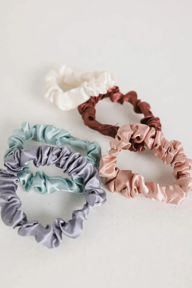 Bohme Hair Accessories Satin Scrunchies Set Multi 8211 Women