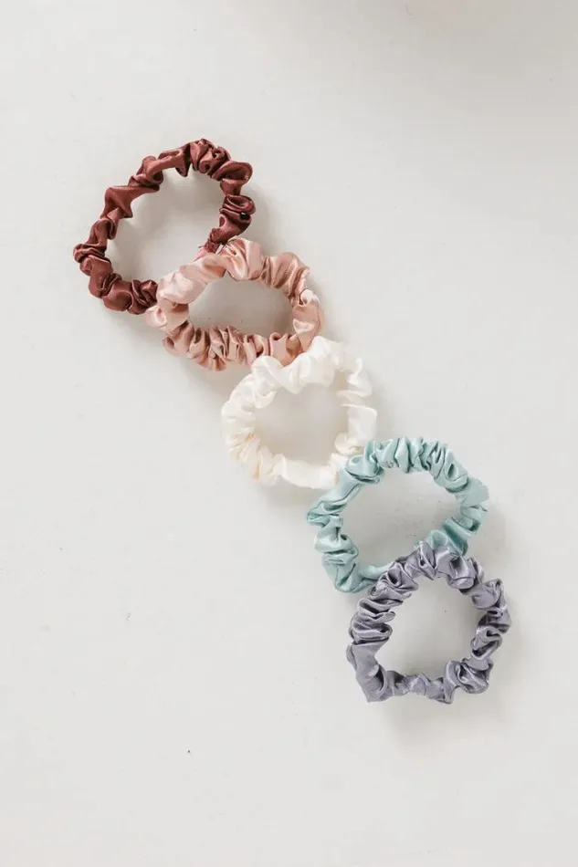 Bohme Hair Accessories Satin Scrunchies Set Multi 8211 Women