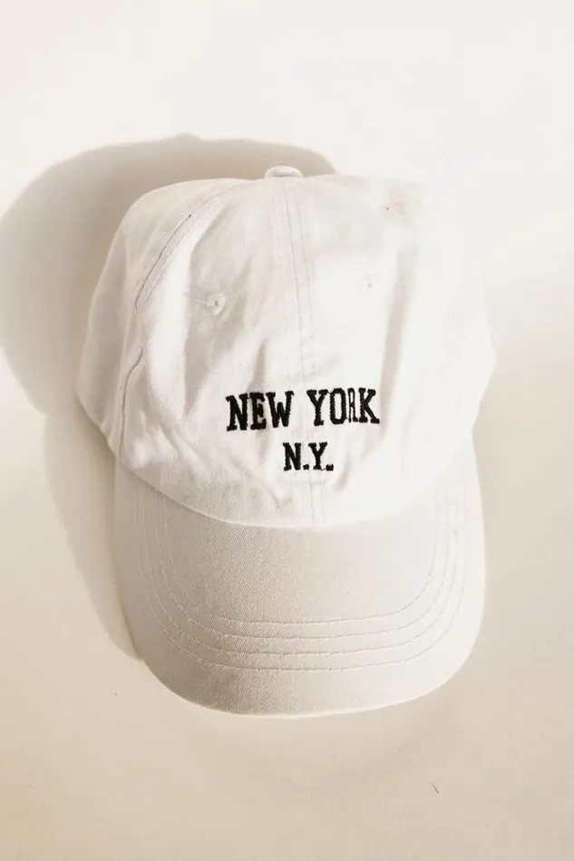 Bohme Hats and Caps New York Baseball Cap In White White 8211 Women Bohme Hats and Caps New York Baseball Cap In White White 8211 Women