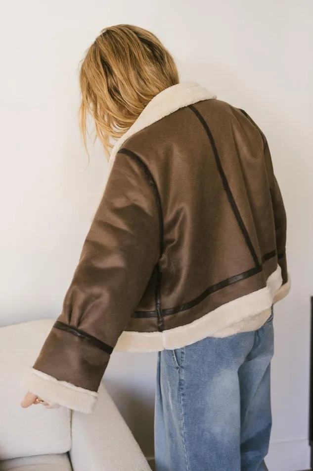 Bohme Jackets and Blazers Mountain Peaks Moto Jacket Mocha 8211 Women