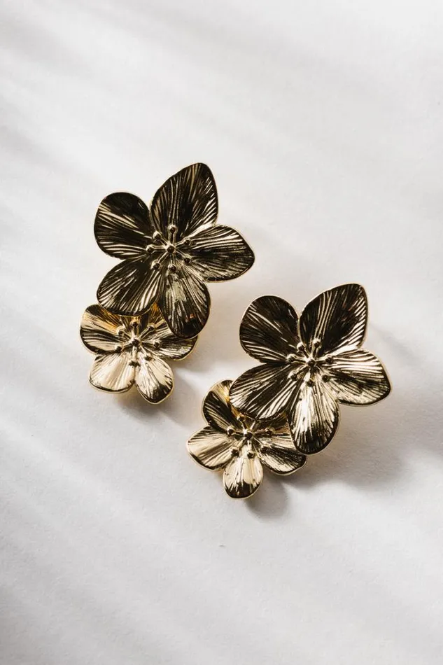 Bohme Jewelry Double Islander Flower Earrings Gold 8211 Women Bohme Jewelry Double Islander Flower Earrings Gold 8211 Women
