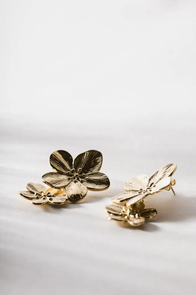 Bohme Jewelry Double Islander Flower Earrings Gold 8211 Women Bohme Jewelry Double Islander Flower Earrings Gold 8211 Women