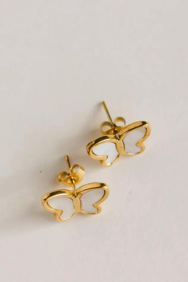 Bohme Jewelry Jade Butterfly Earrings Gold 8211 Women