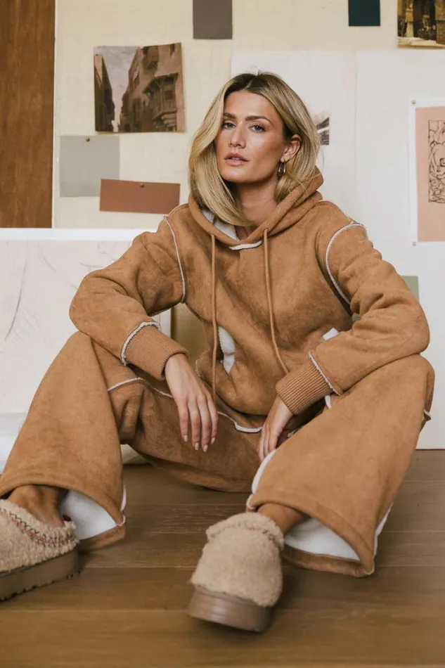 Bohme Loungewear Mattie Faux Shearling Pants In Camel Camel 8211 Women Bohme Loungewear Mattie Faux Shearling Pants In Camel Camel 8211 Women