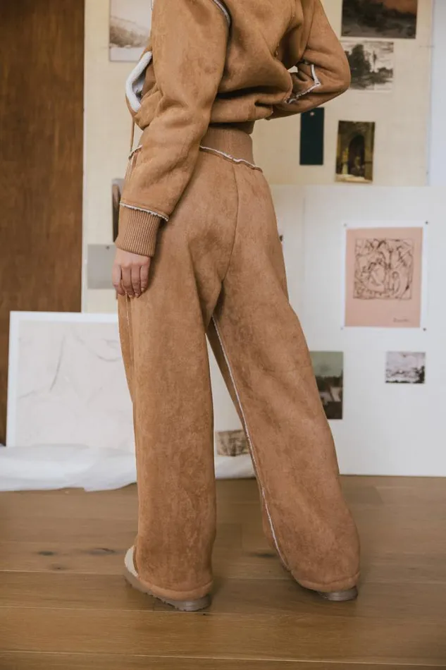 Bohme Loungewear Mattie Faux Shearling Pants In Camel Camel 8211 Women Bohme Loungewear Mattie Faux Shearling Pants In Camel Camel 8211 Women