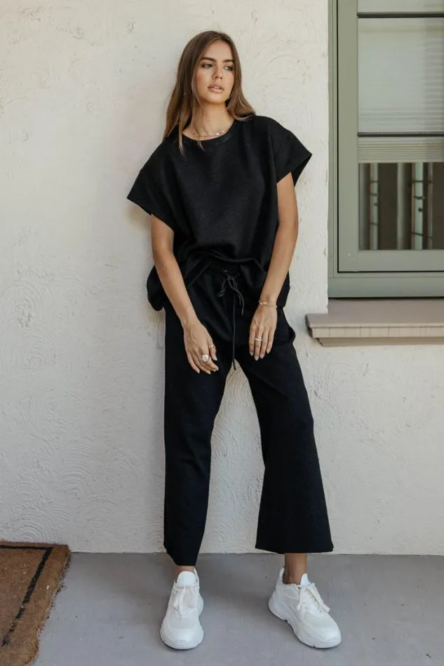 Bohme Loungewear Sonia Top In Black 8211 FINAL SALE Black 8211 Women