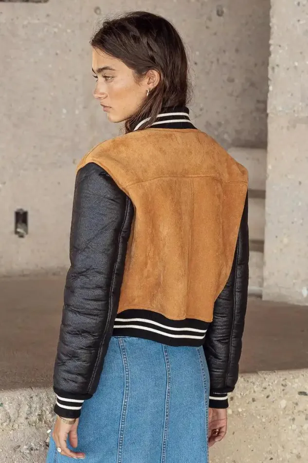 Bohme Outerwear BlankNYC Top Of Class Bomber Jacket Camel 8211 Women Bohme Outerwear BlankNYC Top Of Class Bomber Jacket Camel 8211 Women