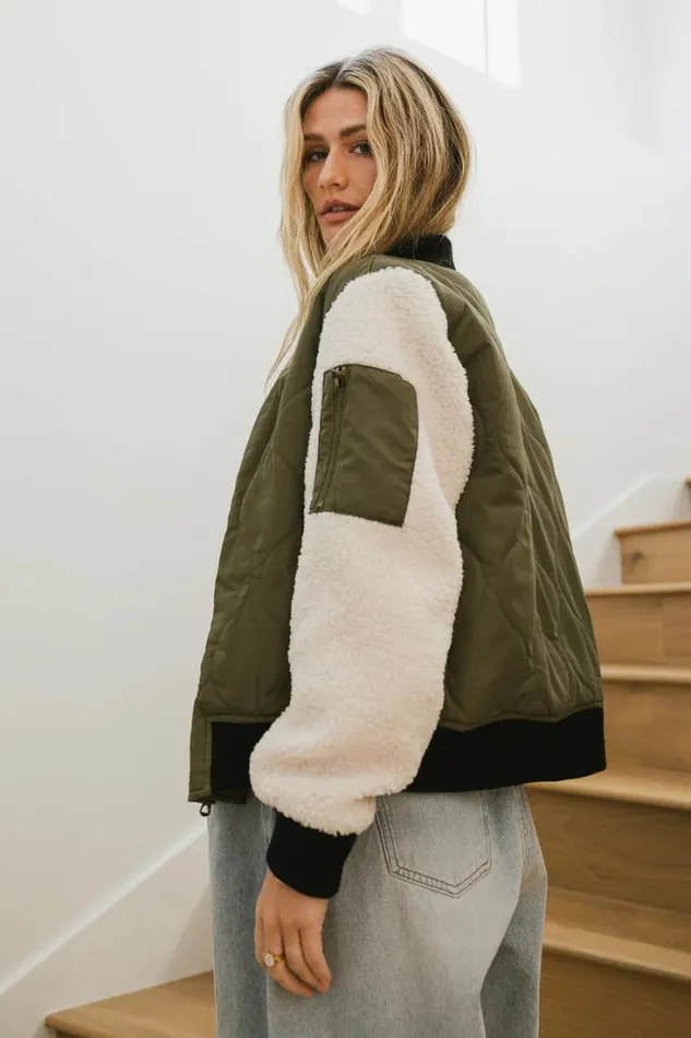 Bohme Outerwear Catching Feelings Bomber Jacket In Olive Olive 8211 Women Bohme Outerwear Catching Feelings Bomber Jacket In Olive Olive 8211 Women