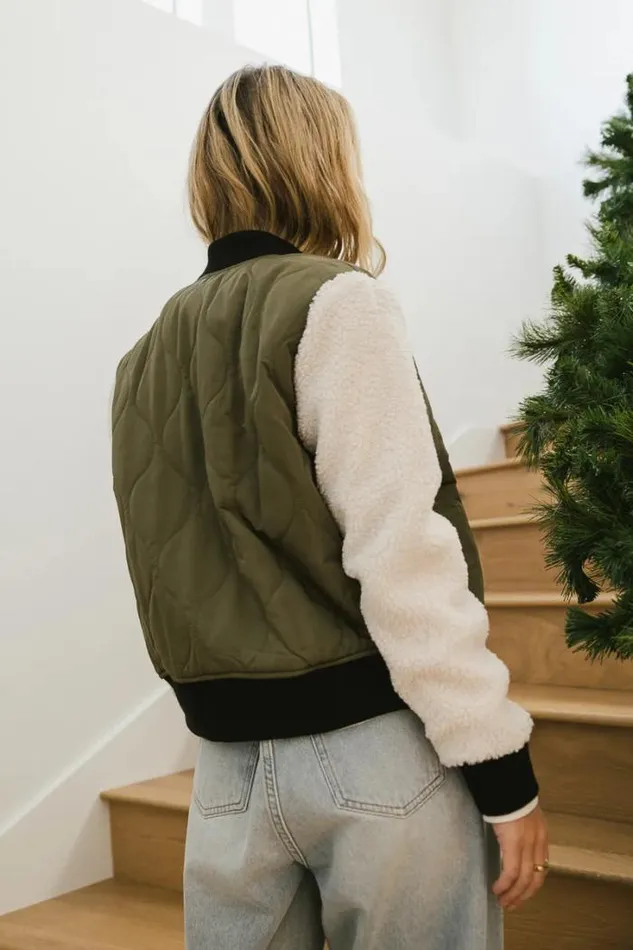 Bohme Outerwear Catching Feelings Bomber Jacket In Olive Olive 8211 Women Bohme Outerwear Catching Feelings Bomber Jacket In Olive Olive 8211 Women