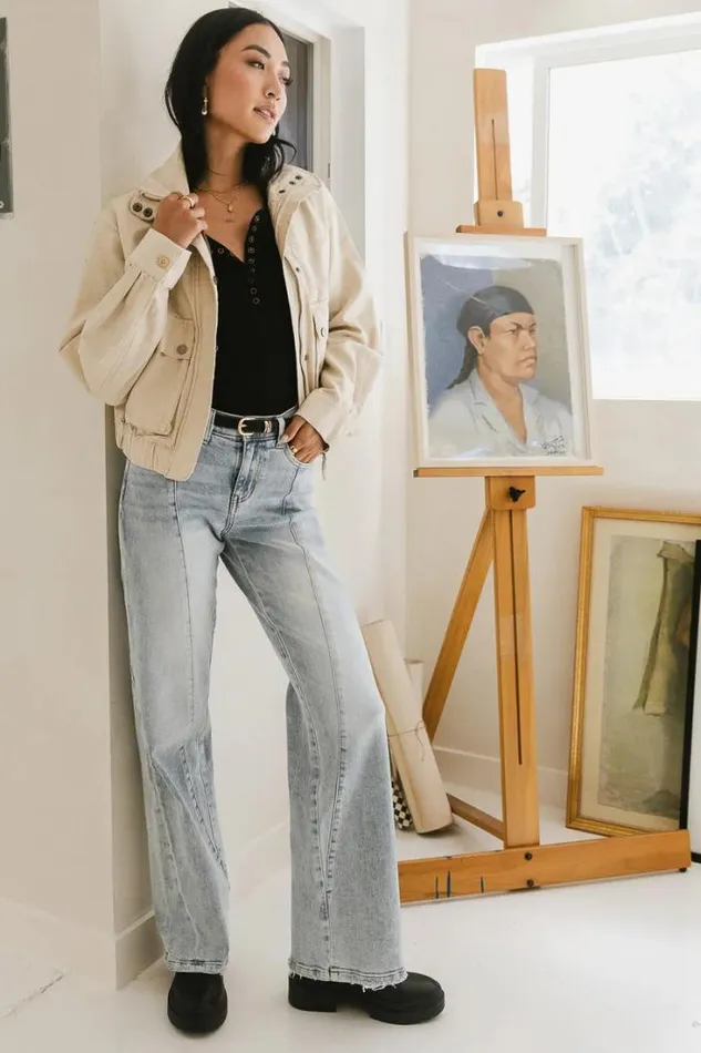 Bohme Outerwear Esme Lightweight Jacket In Natural 8211 FINAL SALE Natural 8211 Women