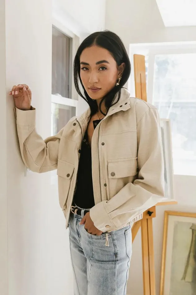 Bohme Outerwear Esme Lightweight Jacket In Natural 8211 FINAL SALE Natural 8211 Women Bohme Outerwear Esme Lightweight Jacket In Natural 8211 FINAL SALE Natural 8211 Women