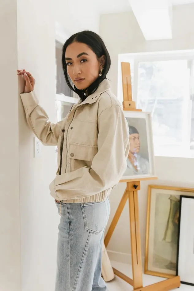 Bohme Outerwear Esme Lightweight Jacket In Natural 8211 FINAL SALE Natural 8211 Women Bohme Outerwear Esme Lightweight Jacket In Natural 8211 FINAL SALE Natural 8211 Women