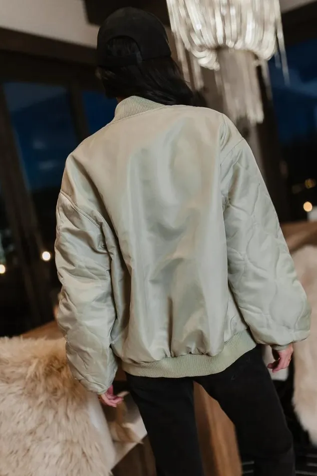 Bohme Outerwear Madilyn Bomber Jacket In Sage Sage 8211 Women Bohme Outerwear Madilyn Bomber Jacket In Sage Sage 8211 Women