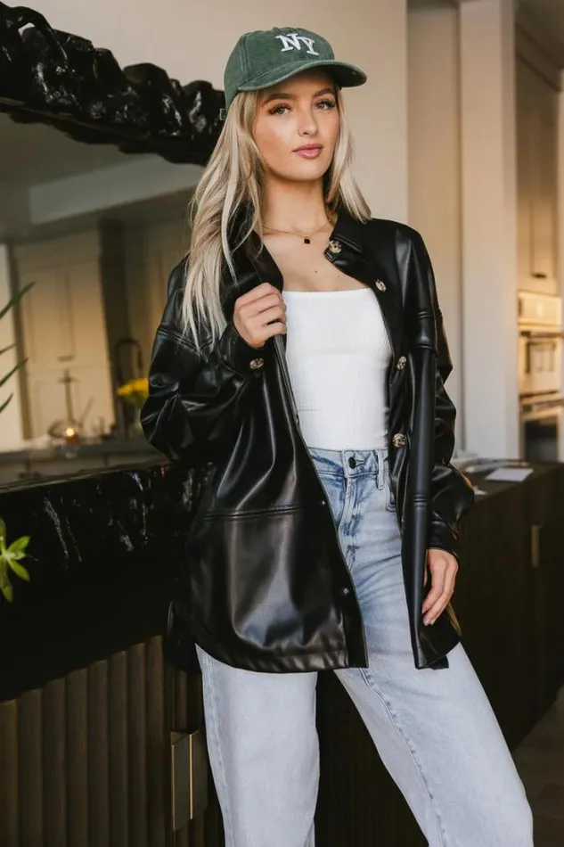 Bohme Outerwear Sydney Vegan Jacket Black 8211 Women Bohme Outerwear Sydney Vegan Jacket Black 8211 Women