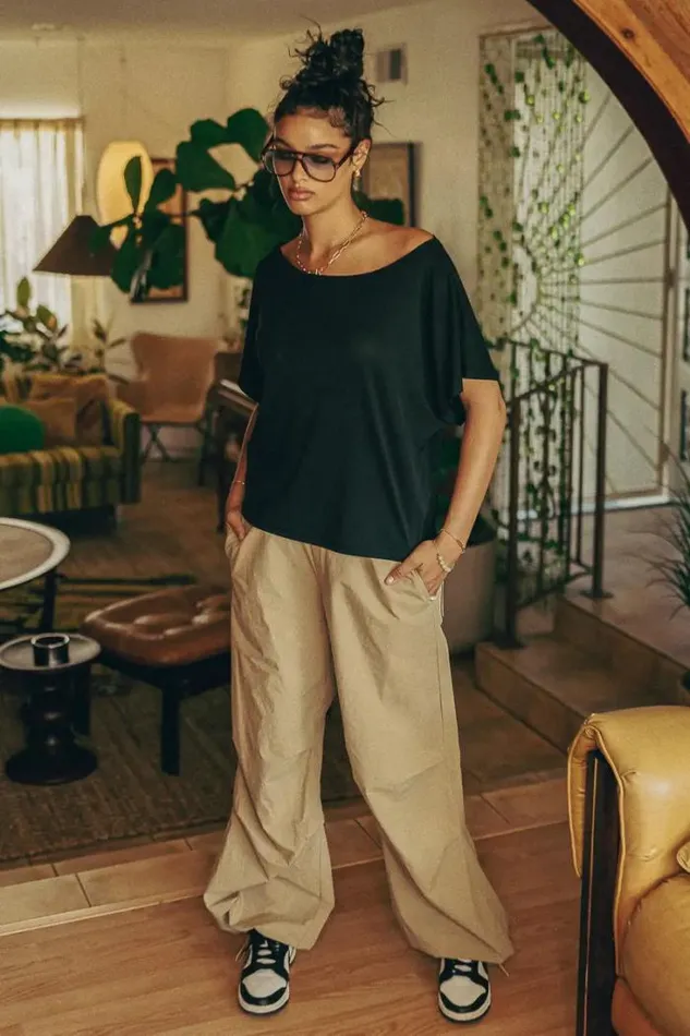 Bohme Pants Charlie Parachute Pants In Khaki 8211 FINAL SALE Khaki 8211 Women Bohme Pants Charlie Parachute Pants In Khaki 8211 FINAL SALE Khaki 8211 Women
