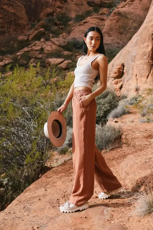 Bohme Pants Jennilyn Pants In Terracotta Terracotta 8211 Women Bohme Pants Jennilyn Pants In Terracotta Terracotta 8211 Women