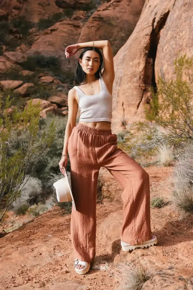 Bohme Pants Jennilyn Pants In Terracotta Terracotta 8211 Women Bohme Pants Jennilyn Pants In Terracotta Terracotta 8211 Women