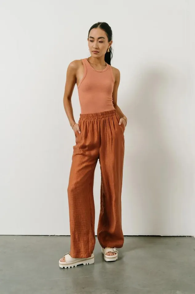 Bohme Pants Jennilyn Pants In Terracotta Terracotta 8211 Women Bohme Pants Jennilyn Pants In Terracotta Terracotta 8211 Women