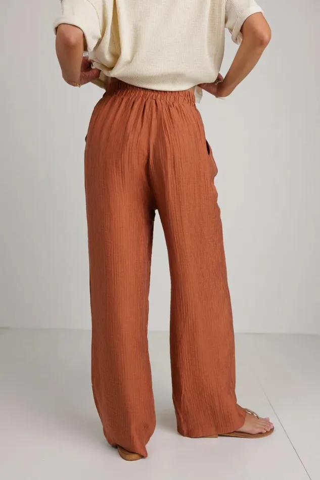 Bohme Pants Jennilyn Pants In Terracotta Terracotta 8211 Women Bohme Pants Jennilyn Pants In Terracotta Terracotta 8211 Women