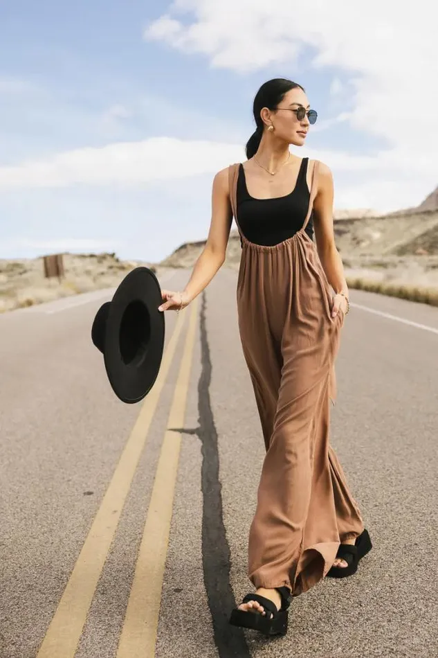 Bohme Pants Keely Overall Pants In Brown Brown 8211 Women