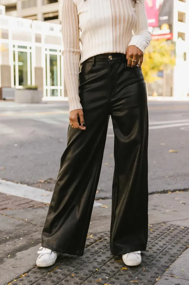 Bohme Pants Rory Vegan Leather Pants Black 8211 Women