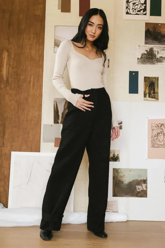 Bohme Pants Scarlett Textured Pants In Black Black 8211 Women