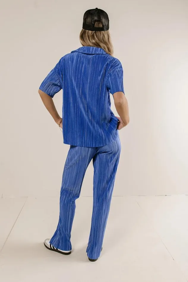 Bohme Sets Clara Ribbed Pants In Blue Blue 8211 Women Bohme Sets Clara Ribbed Pants In Blue Blue 8211 Women
