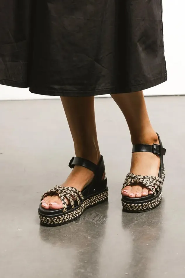 Bohme Shoes Kehlani Platform Sandals In Black Black 8211 Women