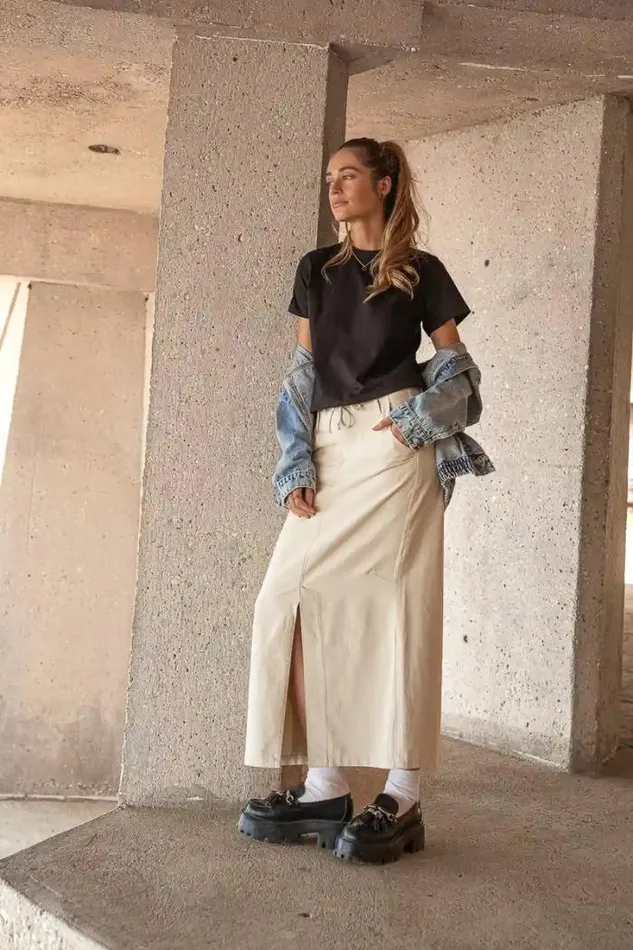 Bohme Skirts Blake Skirt In Taupe Taupe 8211 Women Bohme Skirts Blake Skirt In Taupe Taupe 8211 Women