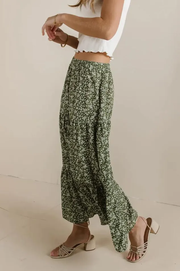Bohme Skirts Krystal Ditsy Floral Skirt Olive 8211 Women Bohme Skirts Krystal Ditsy Floral Skirt Olive 8211 Women