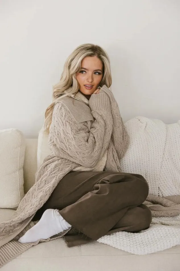 Bohme Sweaters Arabella Long Cardigan 8211 FINAL SALE Oatmeal 8211 Women Bohme Sweaters Arabella Long Cardigan 8211 FINAL SALE Oatmeal 8211 Women