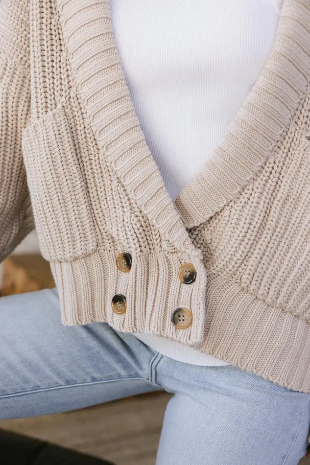 Bohme Sweaters Ariana Knit Cardigan 8211 FINAL SALE Natural 8211 Women