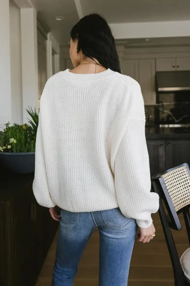 Bohme Sweaters Eden Knit Sweater In Cream 8211 FINAL SALE Cream 8211 Women Bohme Sweaters Eden Knit Sweater In Cream 8211 FINAL SALE Cream 8211 Women