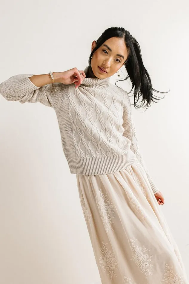 Bohme Sweaters Maeve Turtleneck Sweater In Tan Tan 8211 Women Bohme Sweaters Maeve Turtleneck Sweater In Tan Tan 8211 Women