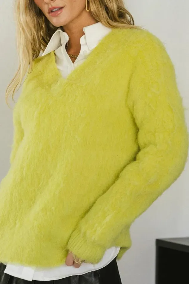 Bohme Sweaters Miller Fuzzy Sweater In Chartreuse Chartreuse 8211 Women Bohme Sweaters Miller Fuzzy Sweater In Chartreuse Chartreuse 8211 Women