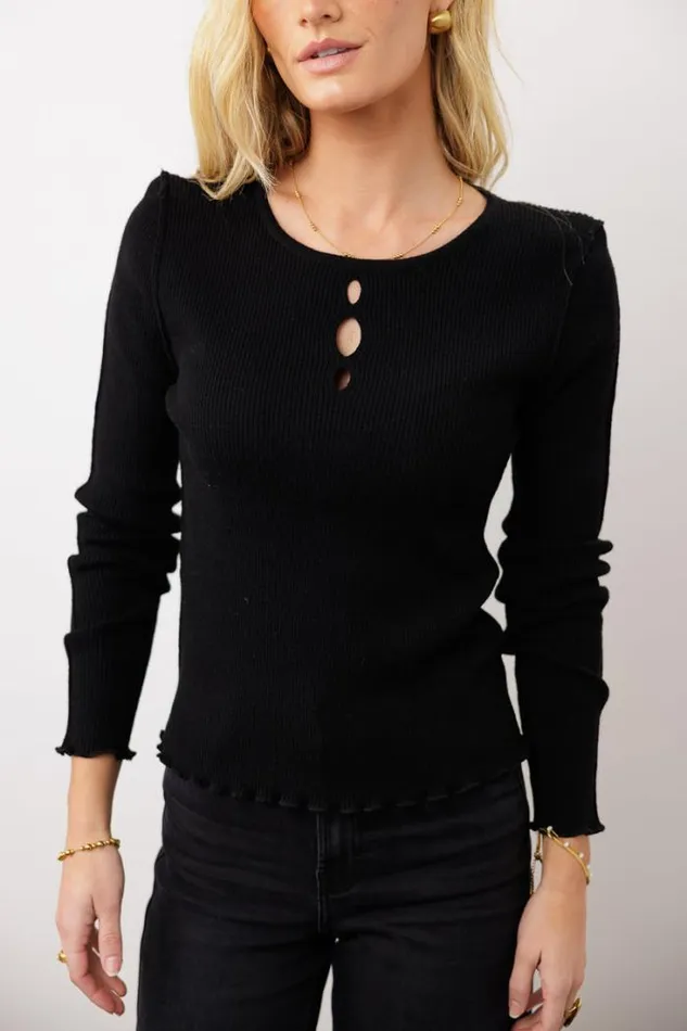 Bohme Sweaters Nadia Knit Sweater Black 8211 Women