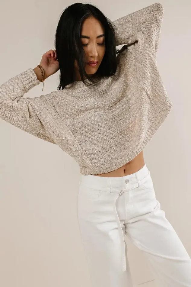 Bohme Sweaters Nicole Knit Sweater In Khaki Khaki 8211 Women