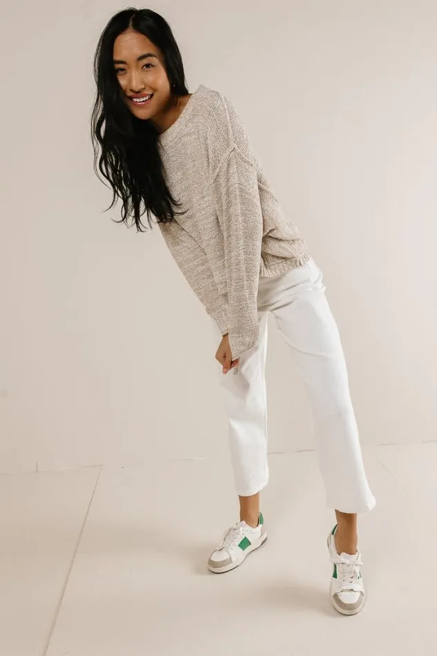 Bohme Sweaters Nicole Knit Sweater In Khaki Khaki 8211 Women