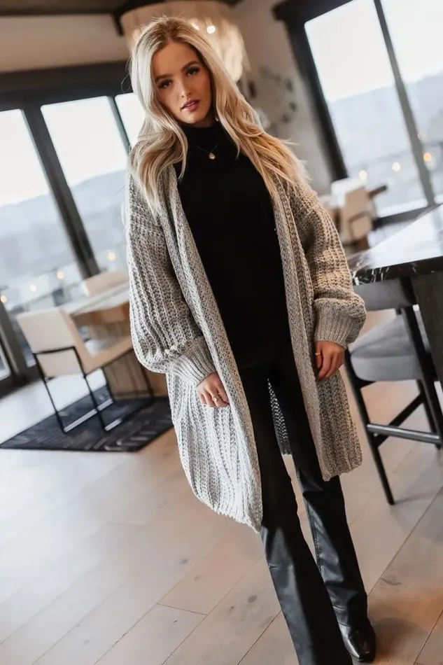 Bohme Sweaters Palmer Long Cardigan In Grey Grey 8211 Women Bohme Sweaters Palmer Long Cardigan In Grey Grey 8211 Women