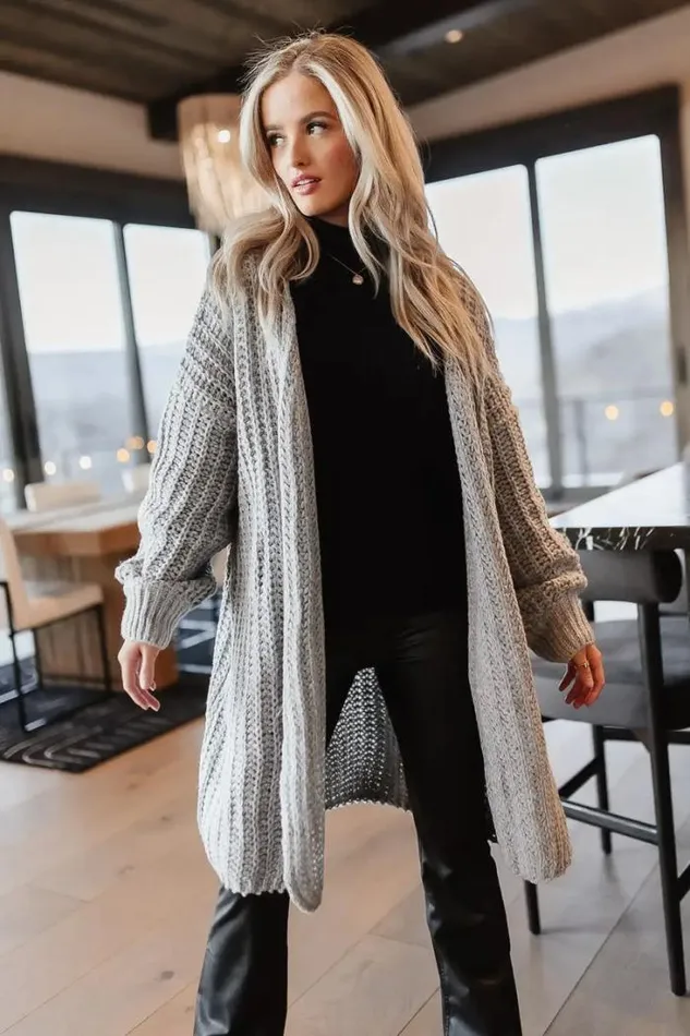 Bohme Sweaters Palmer Long Cardigan In Grey Grey 8211 Women Bohme Sweaters Palmer Long Cardigan In Grey Grey 8211 Women