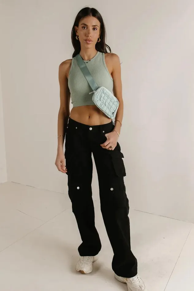 Bohme Tees and Tanks Ines Waffle Knit Tank In Sage Sage 8211 Women Bohme Tees and Tanks Ines Waffle Knit Tank In Sage Sage 8211 Women