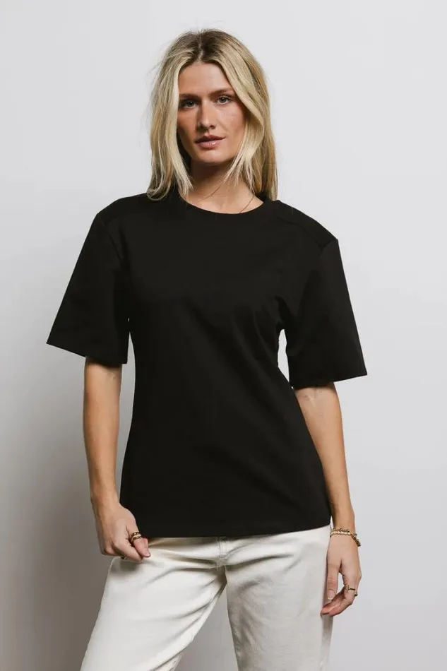 Bohme Tees and Tanks Kyleigh TShirt In Black Black 8211 Women