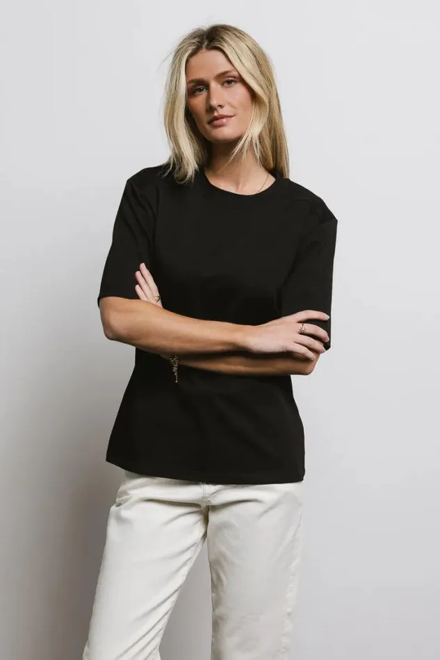 Bohme Tees and Tanks Kyleigh TShirt In Black Black 8211 Women Bohme Tees and Tanks Kyleigh TShirt In Black Black 8211 Women