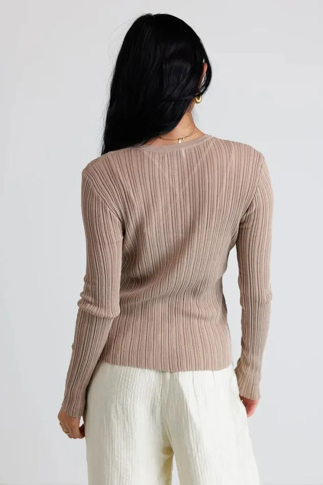 Bohme Tees and Tanks Mauryn Ribbed Top In Khaki Khaki 8211 Women Bohme Tees and Tanks Mauryn Ribbed Top In Khaki Khaki 8211 Women