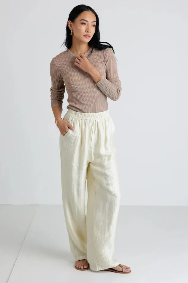 Bohme Tees and Tanks Mauryn Ribbed Top In Khaki Khaki 8211 Women Bohme Tees and Tanks Mauryn Ribbed Top In Khaki Khaki 8211 Women