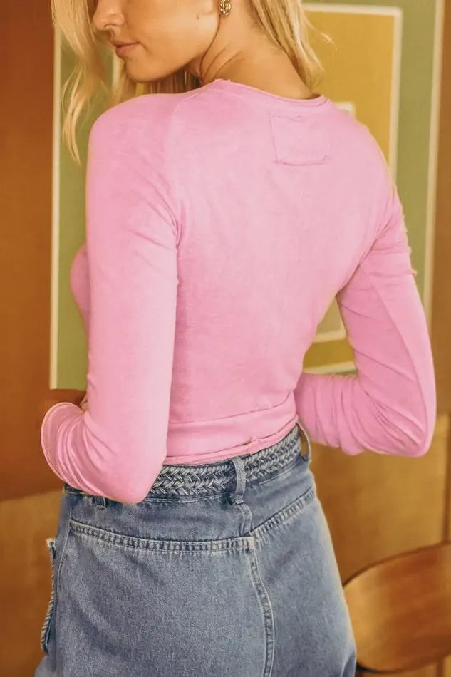Bohme Tees and Tanks Valerie Top In Pink 8211 FINAL SALE Pink 8211 Women